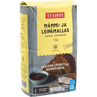 Tuoppi Mämmi- ja leipämallas vegaaninen, runsaskuituinen 1 kg kalorit ja ravintosisältö