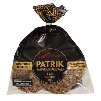 Leivon PATRIK Jälkiuuniruispala 380g / 6 kpl ruispalaleipä halkaistu kalorit ja ravintosisältö