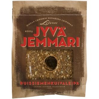 Leivon Leipomo Jyväjemmari 400g ruissiemenkuivaleipä kalorit ja ravintosisältö - 435 kcal