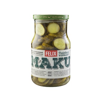 Felix Maku viipaloituja kurkkuja mausteliemessä 840/480g kalorit ja ravintosisältö