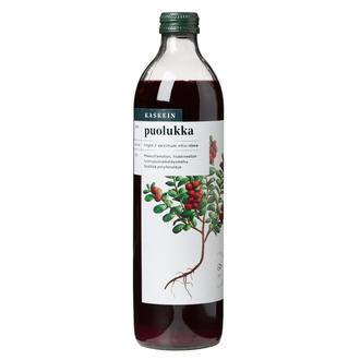 Kaskein Marja Luomupuolukkatäsymehu 0,5l lisäaineeton kalorit ja ravintosisältö