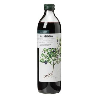 Kaskein Marja Luomumustikkatäysmehu 0,5l säilöntäaineeton kalorit ja ravintosisältö