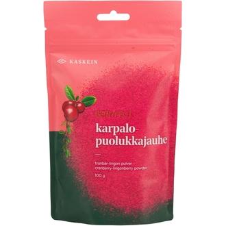Kaskein Berryfect Ilmakuivattu Karpalo-Puolukkajauhe 100G kalorit ja ravintosisältö - 313 kcal
