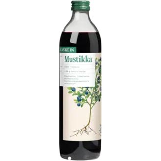 Kaskein Mustikkatäysmehu, makeuttamaton, lisäaineeton 0,5 L kalorit ja ravintosisältö - 32 kcal