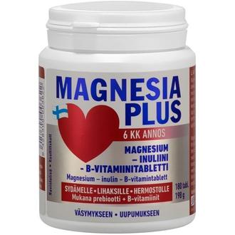 Magnesia Plus magnesium-inuliini B-vitamiinitabletti 180 tabl. 198 g