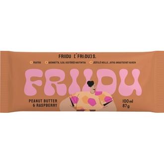 Friidu jäätelöpuikko Peanut Butter and Raspberry 100ml/87g kalorit ja ravintosisältö