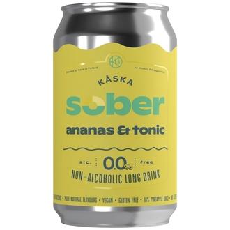 Kåska Ananas & Tonic 0,0% 330ml kalorit ja ravintosisältö
