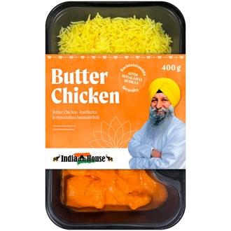 IndiaHouse Lounasboxi Butter Chicken 400g kalorit ja ravintosisältö