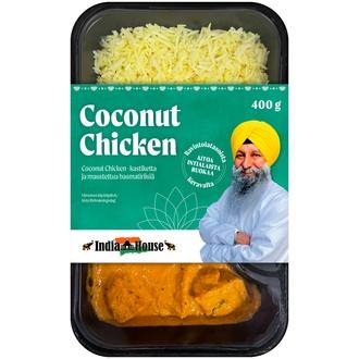 IndiaHouse Lounasboxi Coconut Chicken 400g kalorit ja ravintosisältö - 256 kcal