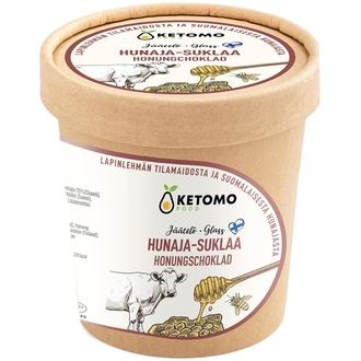 Ketomo Food Hunaja-suklaajäätelö 473ml kalorit ja ravintosisältö