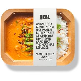 Rebl Eats Peanut Butter Curry 350g kalorit ja ravintosisältö
