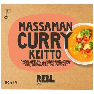 Rebl Eats Massaman Curry Soup 300g kalorit ja ravintosisältö