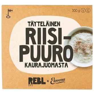 Rebl Eats Täyteläinen Riisipuuro Kaurajuomasta 300g kalorit ja ravintosisältö - 147 kcal