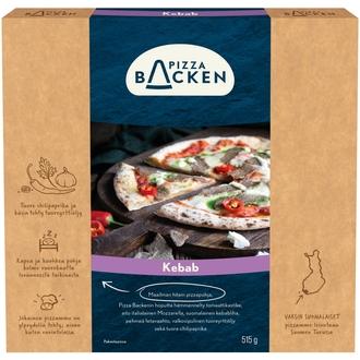 Pizza Backen Kebab 515g pakastepizza kalorit ja ravintosisältö