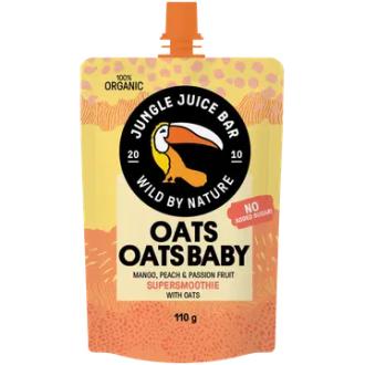 Jungle Juice Bar luomusmoothie mango-persikka-passion-kaura 110g kalorit ja ravintosisältö - 88 kcal