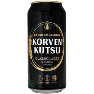 Karvilan Panimo Korven Kutsu Classic Lager 5,0% 0,44l tlk kalorit ja ravintosisältö - 43 kcal