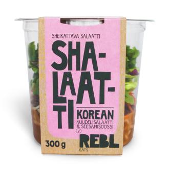 Rebl Eats Shalaatti korealainen nuudelisalaatti & seesami 300g kalorit ja ravintosisältö - 202 kcal