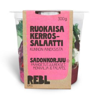 Rebl Eats sadonkorjuu shalaatti 300g kalorit ja ravintosisältö - 118 kcal