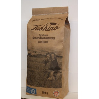 Tuohino Prosessoimaton puhdas täysjyväkaurahiutale 700g gluteeniton kalorit ja ravintosisältö - 389 kcal