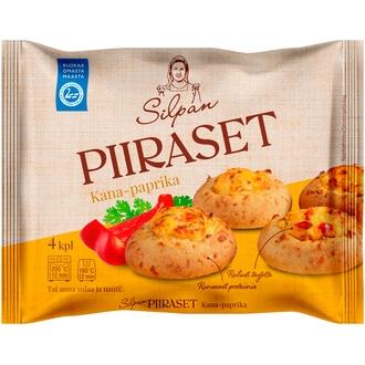 Silpan kana-paprikapiiraset 4 x 55g / 220g, kypsä pakaste kalorit ja ravintosisältö - 235 kcal