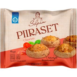 Silpan chorizo-piiraset 4 x 55g / 220g, kypsä pakaste kalorit ja ravintosisältö - 251 kcal