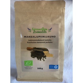 Koivunalhon luomutila Makea lupiinijauho 500g luomu kalorit ja ravintosisältö - 392 kcal