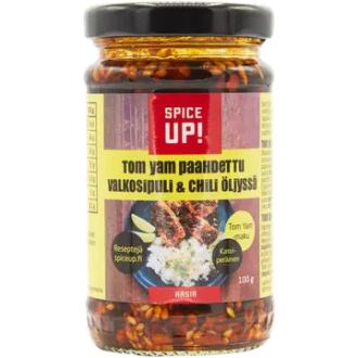 Spice Up! Tom Yam Paahdettu valkosipuli & chili öljyssä 100g kalorit ja ravintosisältö - 533 kcal