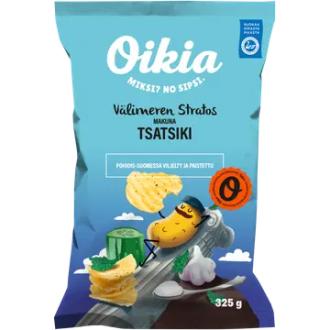 Oikia Välimeren Stratos tsatsiki perunalastut 325 g kalorit ja ravintosisältö - 545 kcal
