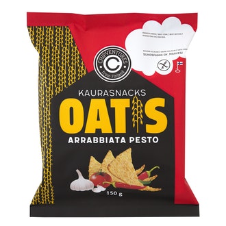 Chipventures Oatis Arrabbiata pesto 150g kalorit ja ravintosisältö