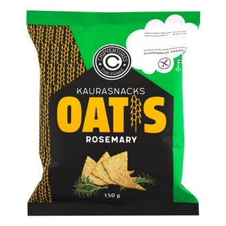 Oatis 150g rosemary kaurasnacks kalorit ja ravintosisältö