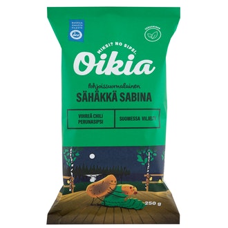 Oikia Sähäkkä Sabina 250g kalorit ja ravintosisältö