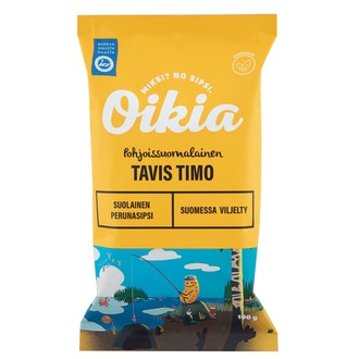 Oikia Tavis Timo Perunalastut suola 100g kalorit ja ravintosisältö