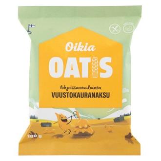 Oikia Oatis Vuustokauranaksu 100g kalorit ja ravintosisältö - 522 kcal
