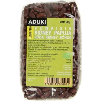 Aduki Luomu Punainen Kidneypapu 500g kalorit ja ravintosisältö