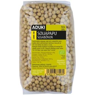Luomu Soijapapu 500g kalorit ja ravintosisältö