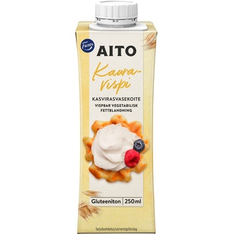Fazer Aito Vispi 2,5 dl, gluteeniton vispautuva kasvirasvavalmiste kalorit ja ravintosisältö