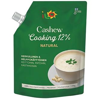 Ilo Cashew Cooking natural 250g kalorit ja ravintosisältö