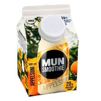 Mun smoothie 300ml appelsiini kalorit ja ravintosisältö - 51 kcal