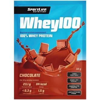 Sportlife Nutrition Whey100 30G Suklaa Heraproteiinijauhe kalorit ja ravintosisältö