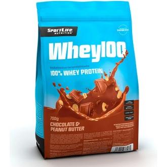 Sportlife Nutrition Whey100 700G Suklaa-Maapähkinä Heraproteiinijauhe kalorit ja ravintosisältö