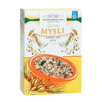 Vavesaaren 400G Luomu Siemenmysli kalorit ja ravintosisältö