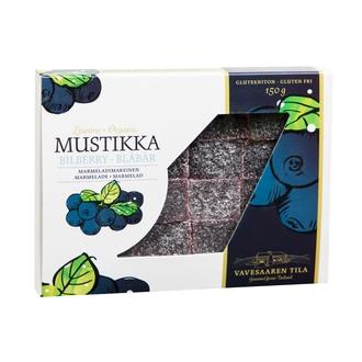 Vavesaaren Tila 150G Luomu Mustikka Marmeladimakeinen kalorit ja ravintosisältö