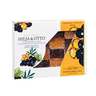 Vavesaaren Tila 150G Luomu Hilja &amp; Otto Mustaherukka Ja Tyrni Marmeladimakeinen kalorit ja ravintosisältö