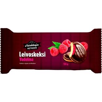 Herkkuja Hetkeen leivoskeksi vadelma 135g kalorit ja ravintosisältö - 370 kcal