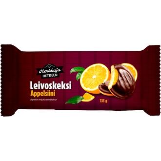 Herkkuja Hetkeen leivoskeksi appelsiini 135g kalorit ja ravintosisältö - 370 kcal