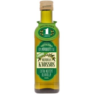 Memmas Knossos Luomu Extra Neitsytoliiviöljy 500 ml kalorit ja ravintosisältö