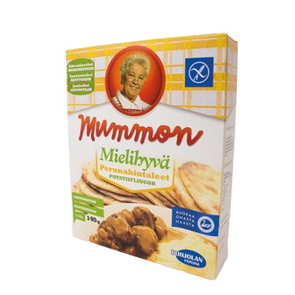 Mummon Mielihyvä Perunahiutaleet 140 g kalorit ja ravintosisältö - 350 kcal