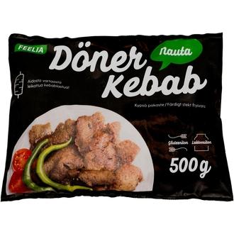 Feelia Vartaasta Leikattu Nautakebab 500G kalorit ja ravintosisältö - 312 kcal