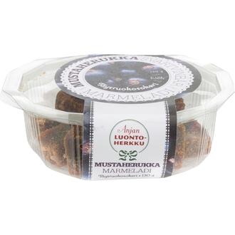 Anjan Luontoherkku 130G Mustaherukkamarmeladi kalorit ja ravintosisältö - 125 kcal