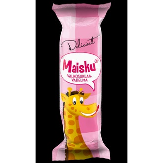 Deliciest Maisku rahkavälipalapatukka valkosuklaa-vadelma 38g kalorit ja ravintosisältö